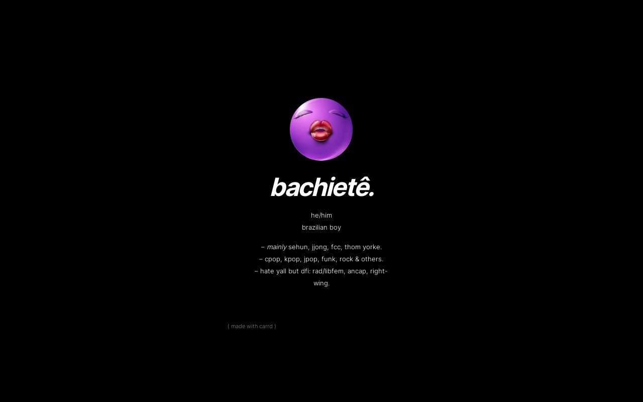 Carrd profile picture for @bachelorette